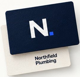 Example business card with logo