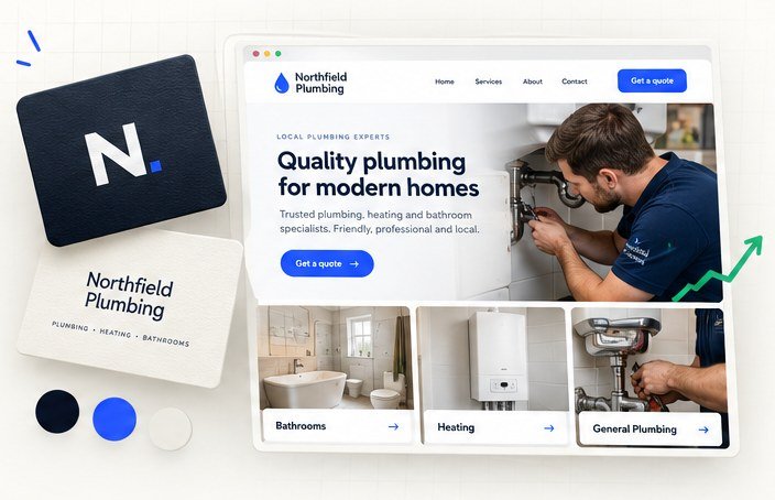 New brand identity and website for a plumbing business